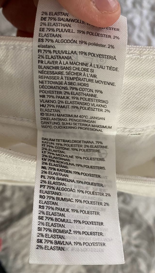 Shorts Vaqueros blancos talla 38 H&M