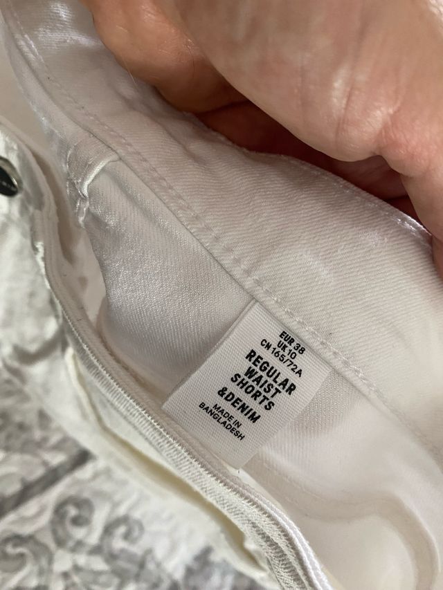 Shorts Vaqueros blancos talla 38 H&M