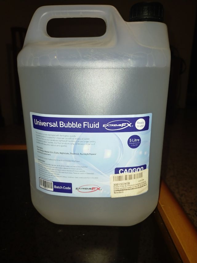 Garrafa líquido pompas