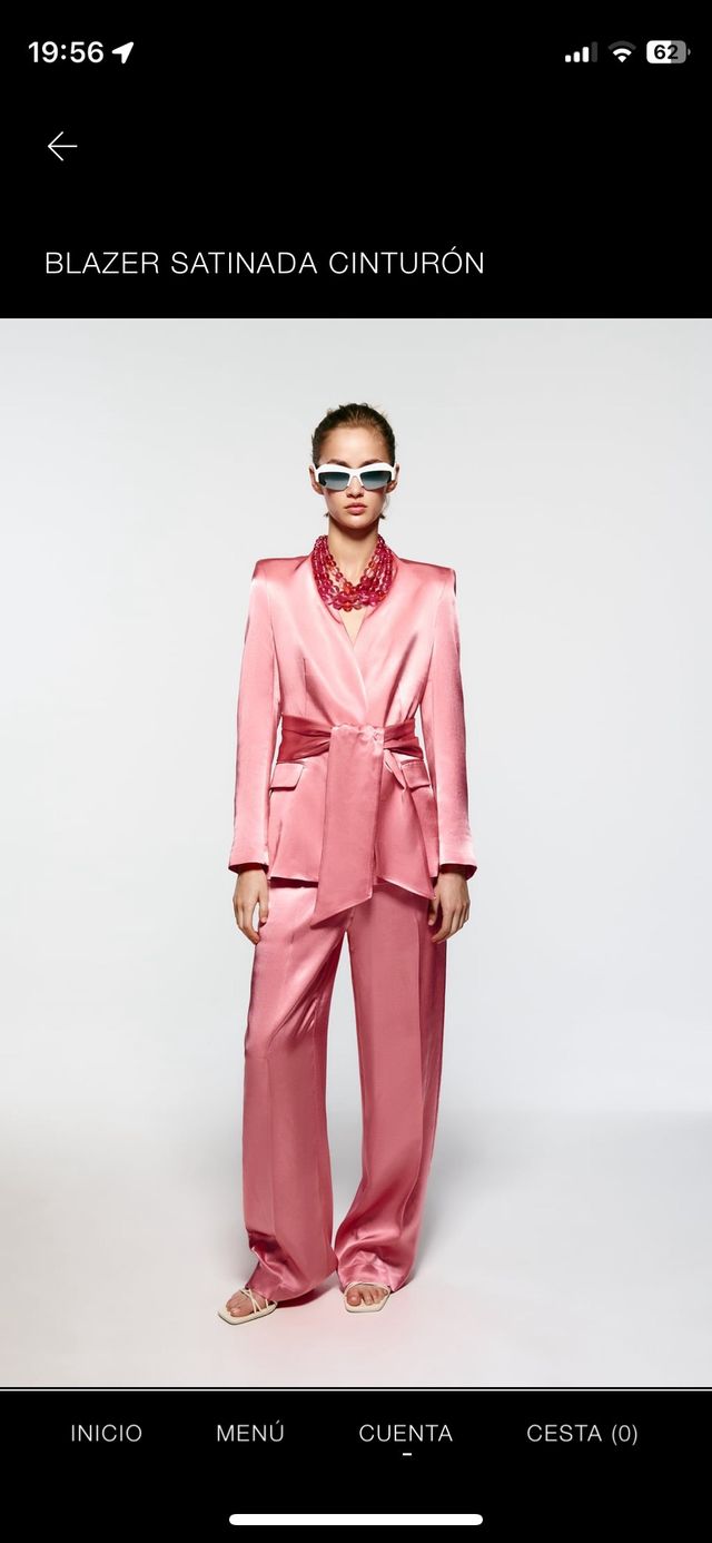 blazer satinada Zara sin estrenar