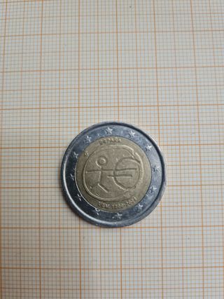 Moneda 2 eur conmemorativa 99-2009 UEM