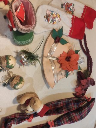 Lote 14 adornos Navidad.