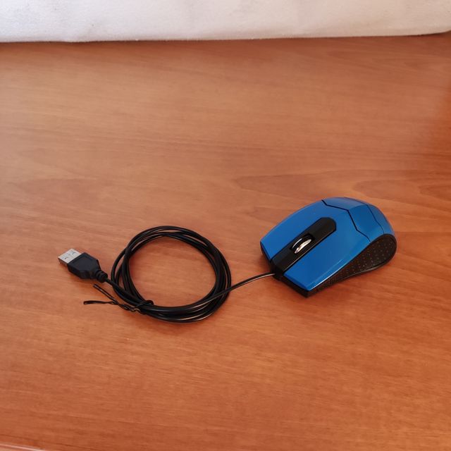 Ratón óptico IGgual USB azul
