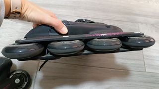 Patines en linea con protecciones