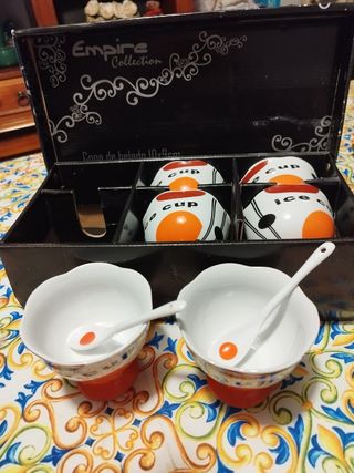 Set coppe gelato con cucchiaini