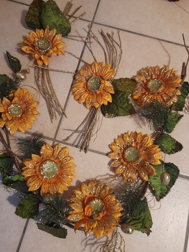 vari fiori glitterati