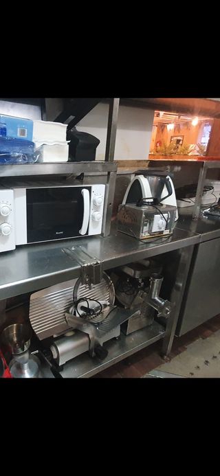 Cortadora de fiambre de 300 mm acero inoxidable