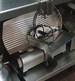 Cortadora de fiambre de 300 mm acero inoxidable