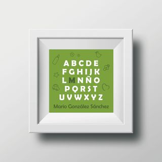 Laminas personalizadas. Cuadro natalicios