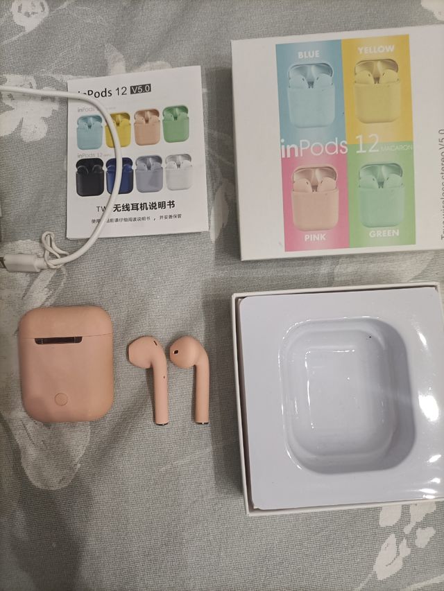 Auriculares bluetooth rosas