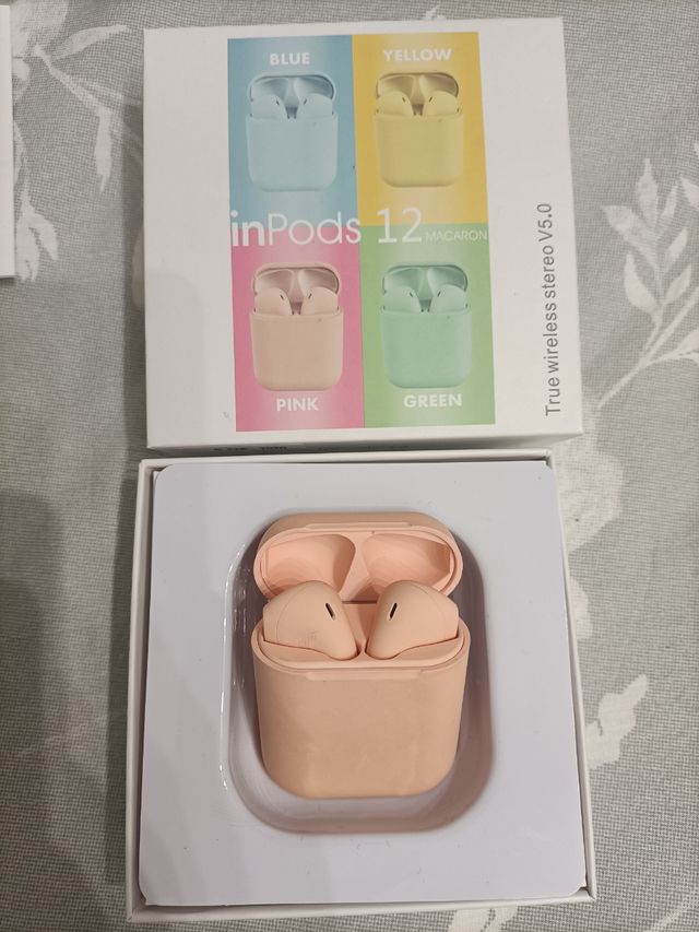 Auriculares bluetooth rosas