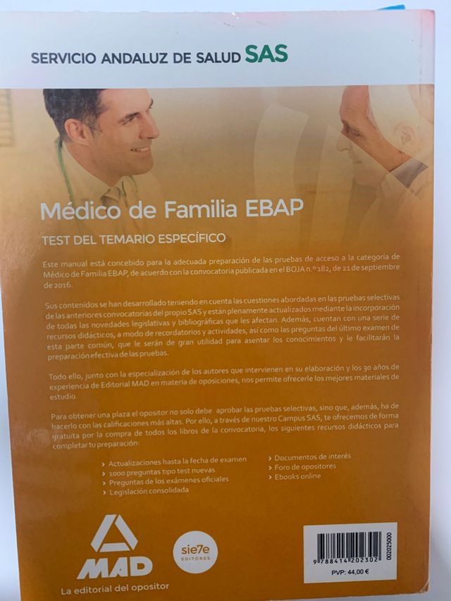 Libro temario oposiciones médico fami