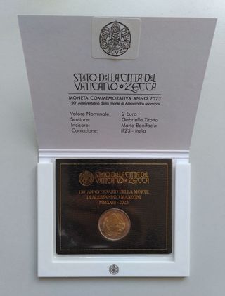 2 euros Vaticano 2023 Manzoni