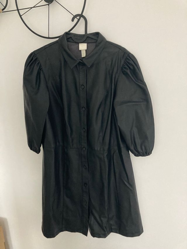 Vestido polipiel mujer