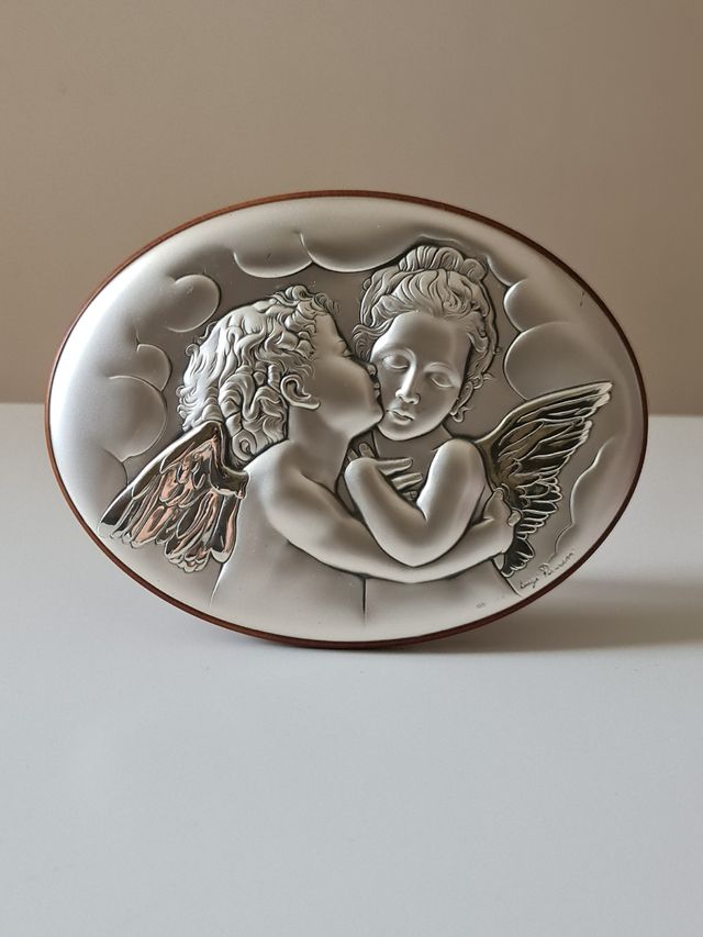 Quadretto angeli in argento