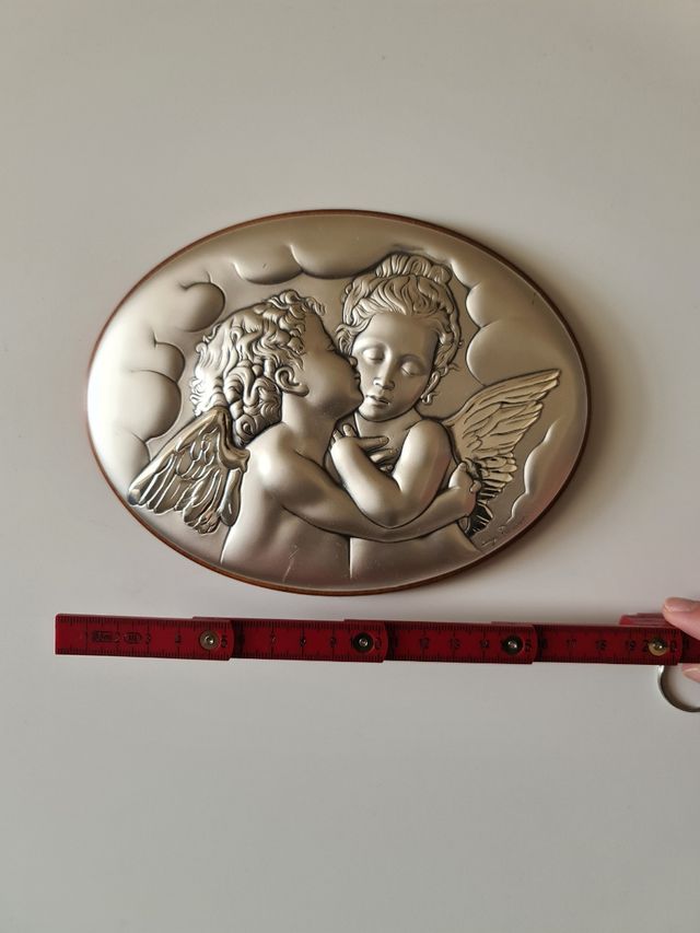 Quadretto angeli in argento