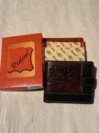 Cartera de piel hombre