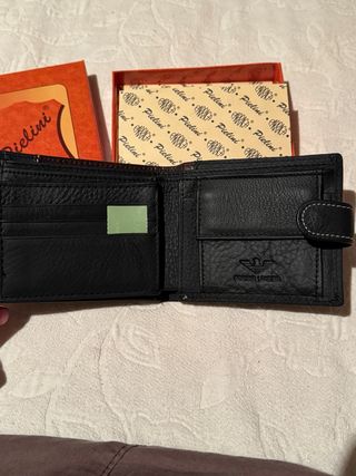 Cartera de piel hombre