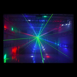 ✅️Luz laser cabeza movil giratoria 
