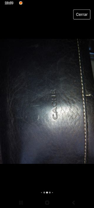cartera de piel Cachè