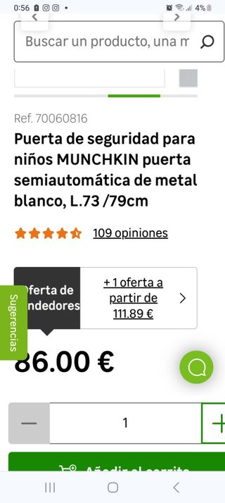 Puerta seguridad Infantil