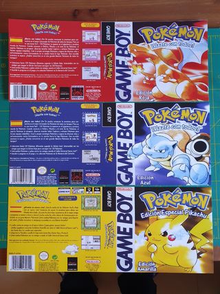 Pokemon cajas videojuegos game boy