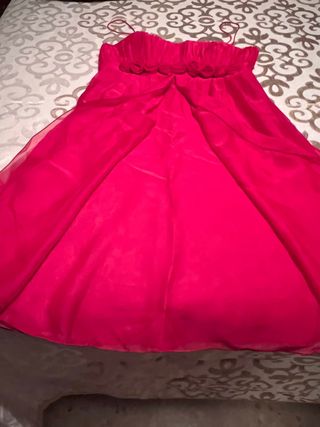 Vestido de fiesta con fula a juego