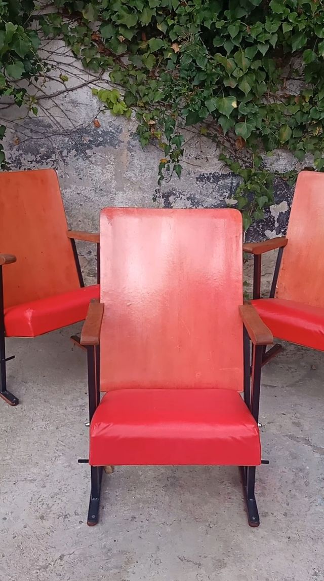 Sillas de teatro, años 50. (Pareja)