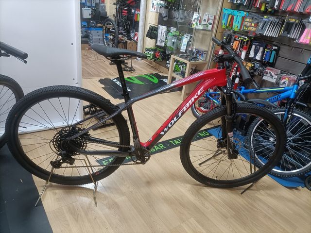 bici carbono Wolfbike talla M