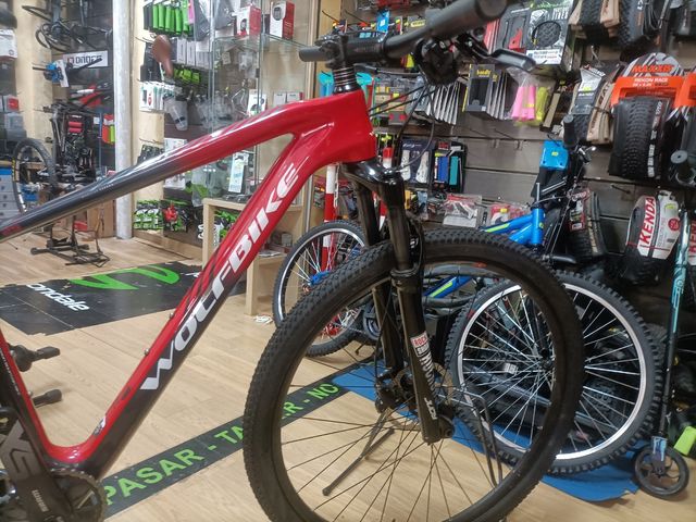 bici carbono Wolfbike talla M