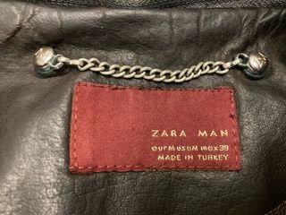 Chaqueta piel marrón