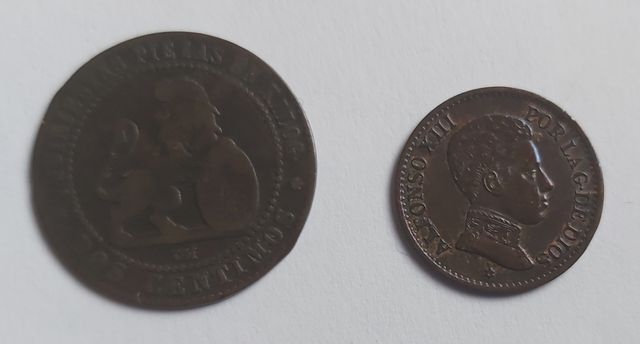 Monedas antiguas Alfonso XIII