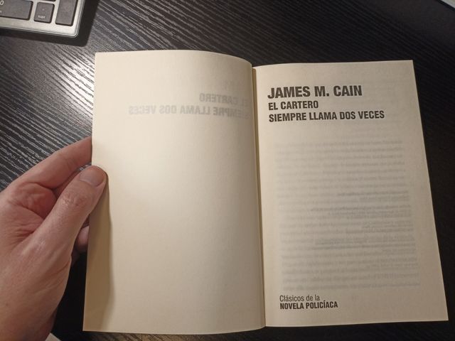 El cartero siempre llama dos veces - James M Cain