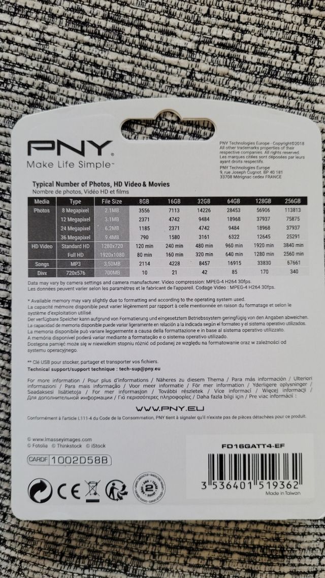 Pen drive 16 GB PNY nuevo precintado
