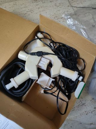 Foco eléctrico para sombrilla terraza