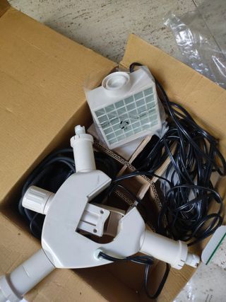 Foco eléctrico para sombrilla terraza