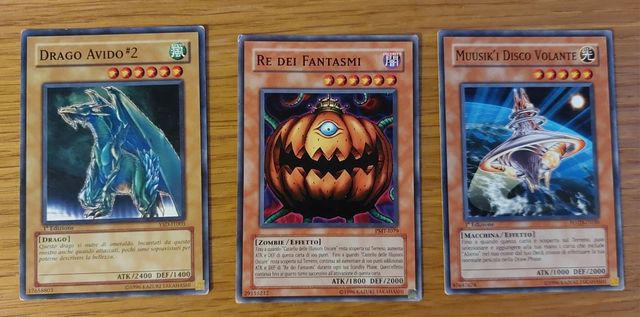 Carte da gioco di Yugioh.