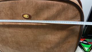 JUEGO DE MALETA y BOLSA DE VIAJE DE PIEL