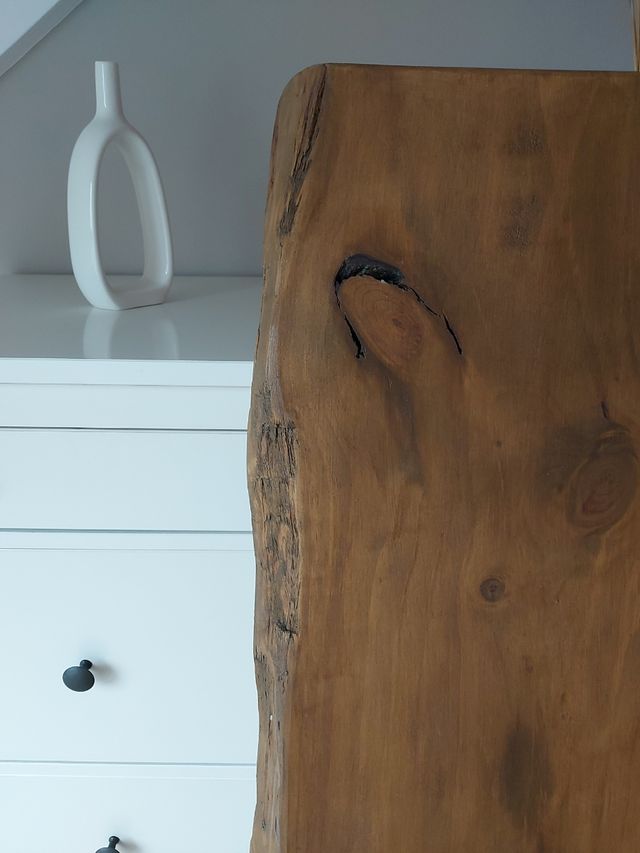 Cabecero de madera de pino