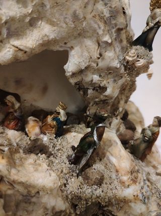 Presepe in ostriche e conchiglie