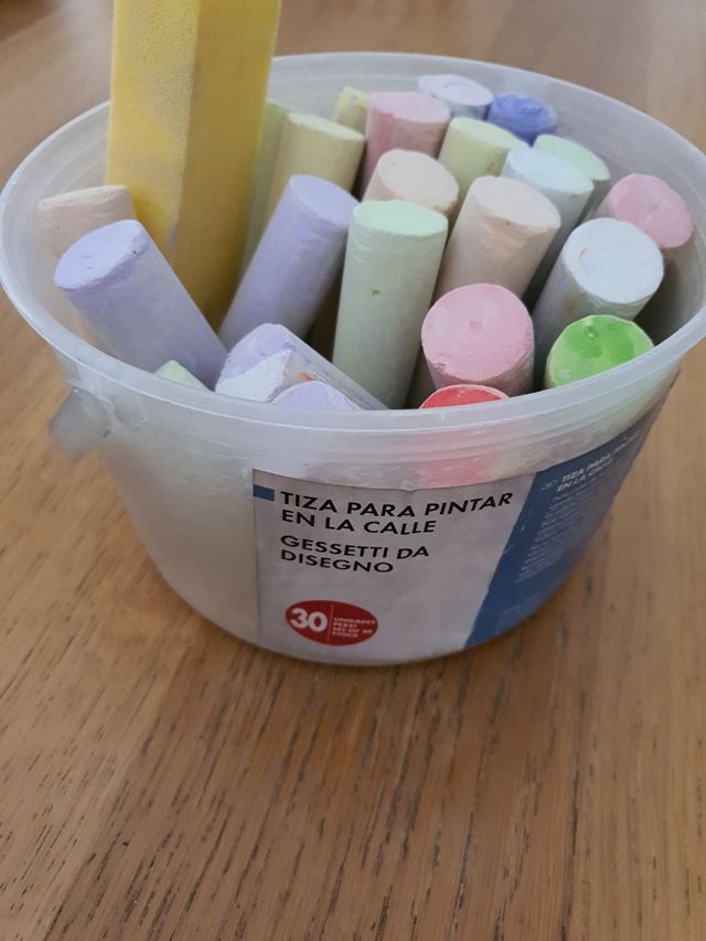 Tizas para pintar en la calle