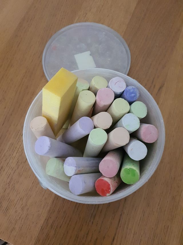 Tizas para pintar en la calle