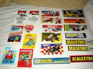 Lote pegatinas Karting nikko Scalextric