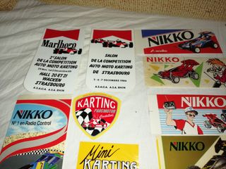 Lote pegatinas Karting nikko Scalextric