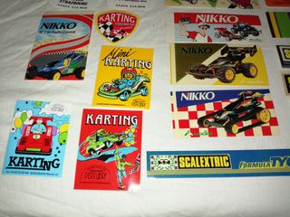 Lote pegatinas Karting nikko Scalextric