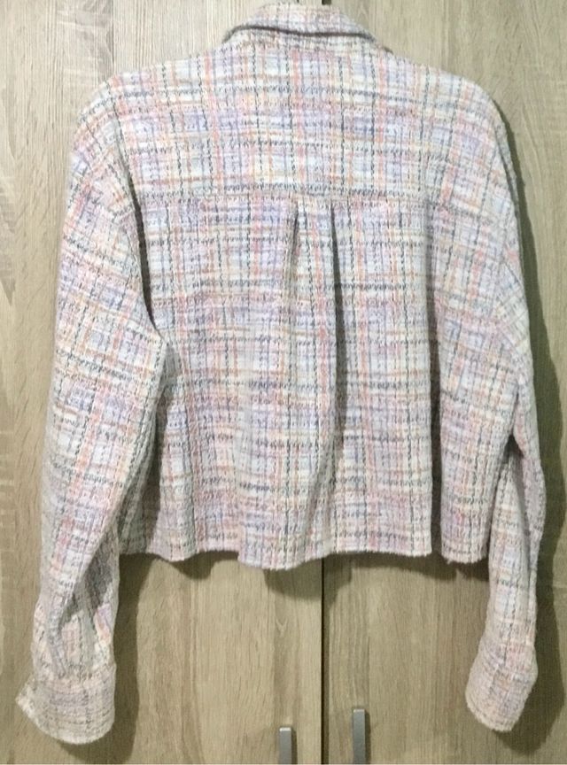 Chaqueta crop Stradivarius L oversize