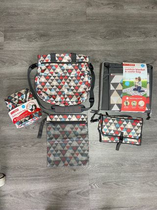 conjunto bolso carro bebe