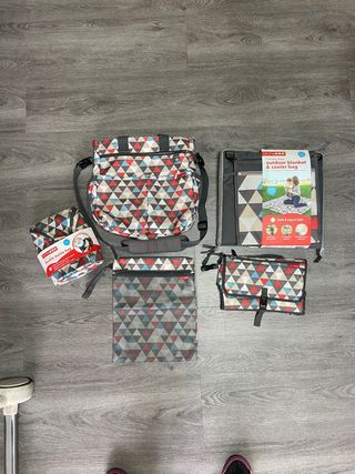 conjunto bolso carro bebe