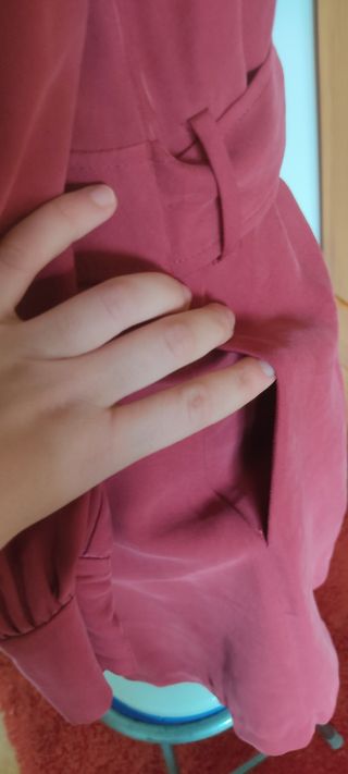 Vestido camisero rojo Zara