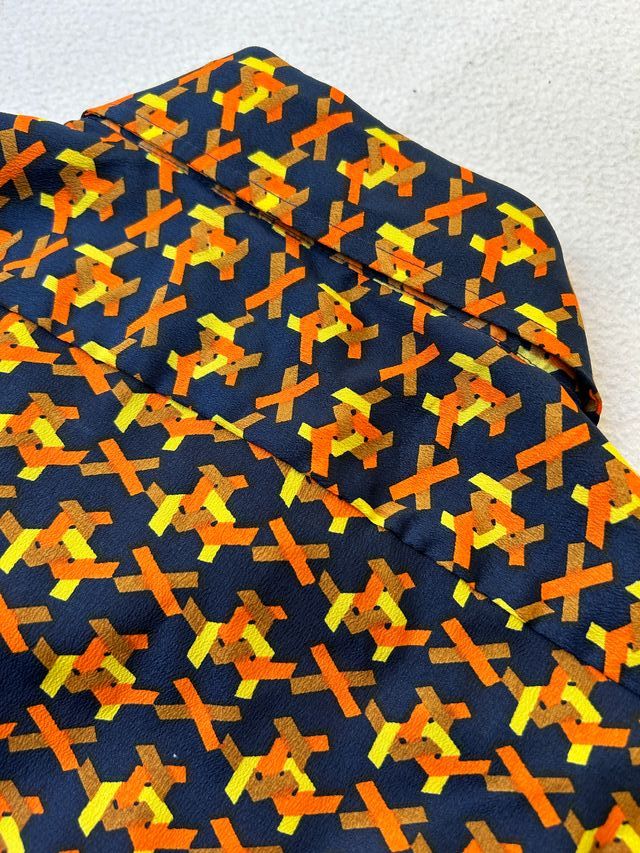 Camisa vintage con estampado Mr Cellini